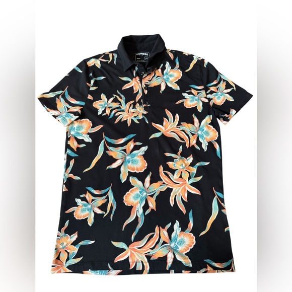 Express Polo Floral Stretch Design - Picture 1 of 4